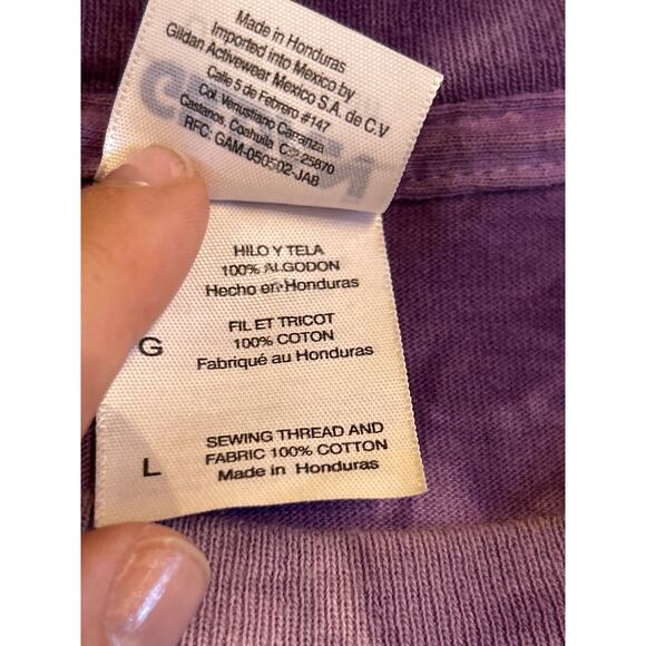 Purple Tie Dye Wildlife Native Girl Eagle Moon Tshirt - Picture 8 of 8